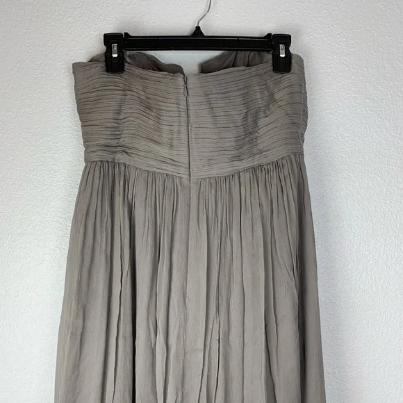 NWT J Crew Nadia Silk Chiffon Strapless Dress - Picture 5 of 7
